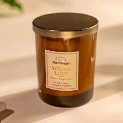 Young Love Scented Candle - Sundust Orchid & Myrrh - 11 oz -Laurel Mercantile Store Young Love 11 ounce candle 00003