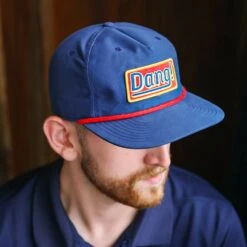 Scotsman Lifestyle Dang! Performance Snapback Cap - Navy -Laurel Mercantile Store danghat navyblue