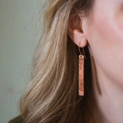 Laurel Mercantile Novi Rectangle Bar Earrings - Handcrafted in Laurel, MS -Laurel Mercantile Store image c077be83 1194 4e8e 8992 245006fbc9b9