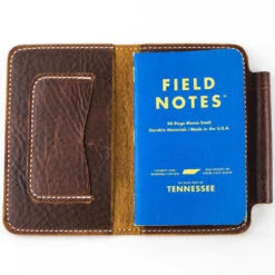 Scotsman English Bridle Leather Field Notes Wallet -Laurel Mercantile Store large 491A5305